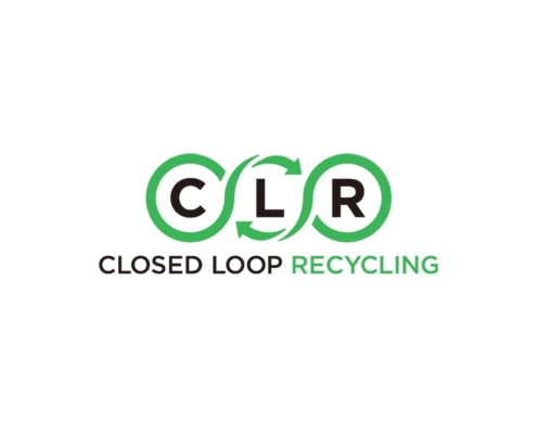 Closed loop recycling rebrand logo