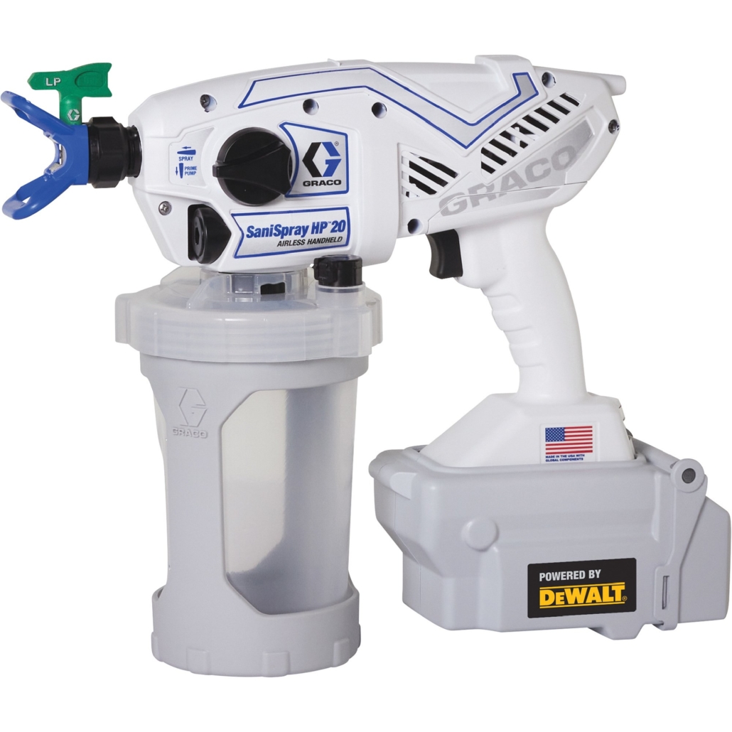 Graco SaniSpray HP 65 Portable 1.5-Gallon Hopper Disinfectant Sprayer ...