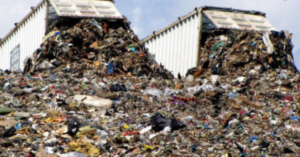 landfill full of waste that could have been recycled